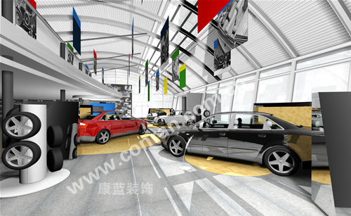 奧迪汽車展廳設(shè)計（車輛展示區(qū)）